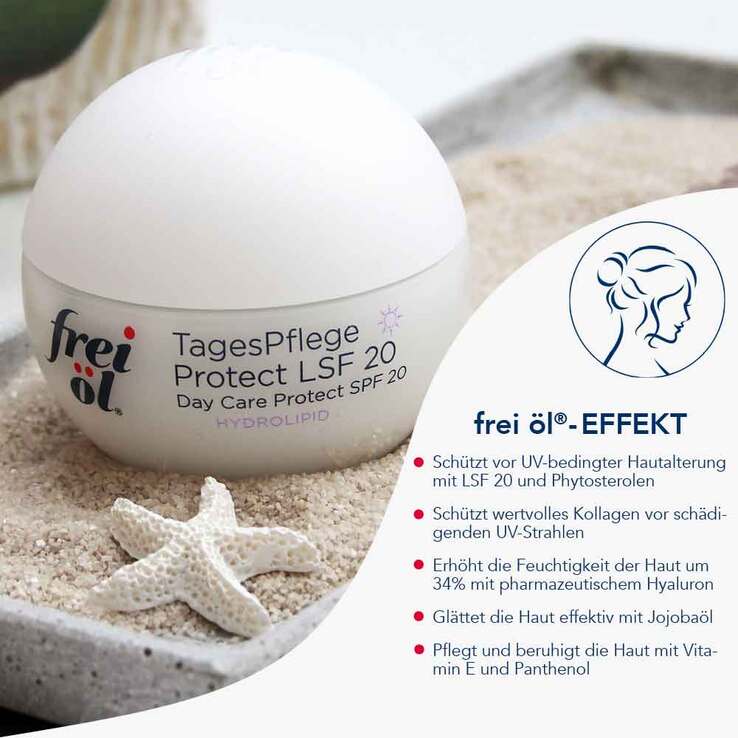 Frei Öl Hydrolipid Tagespflege Protect LSF 20 Creme , 50 ml