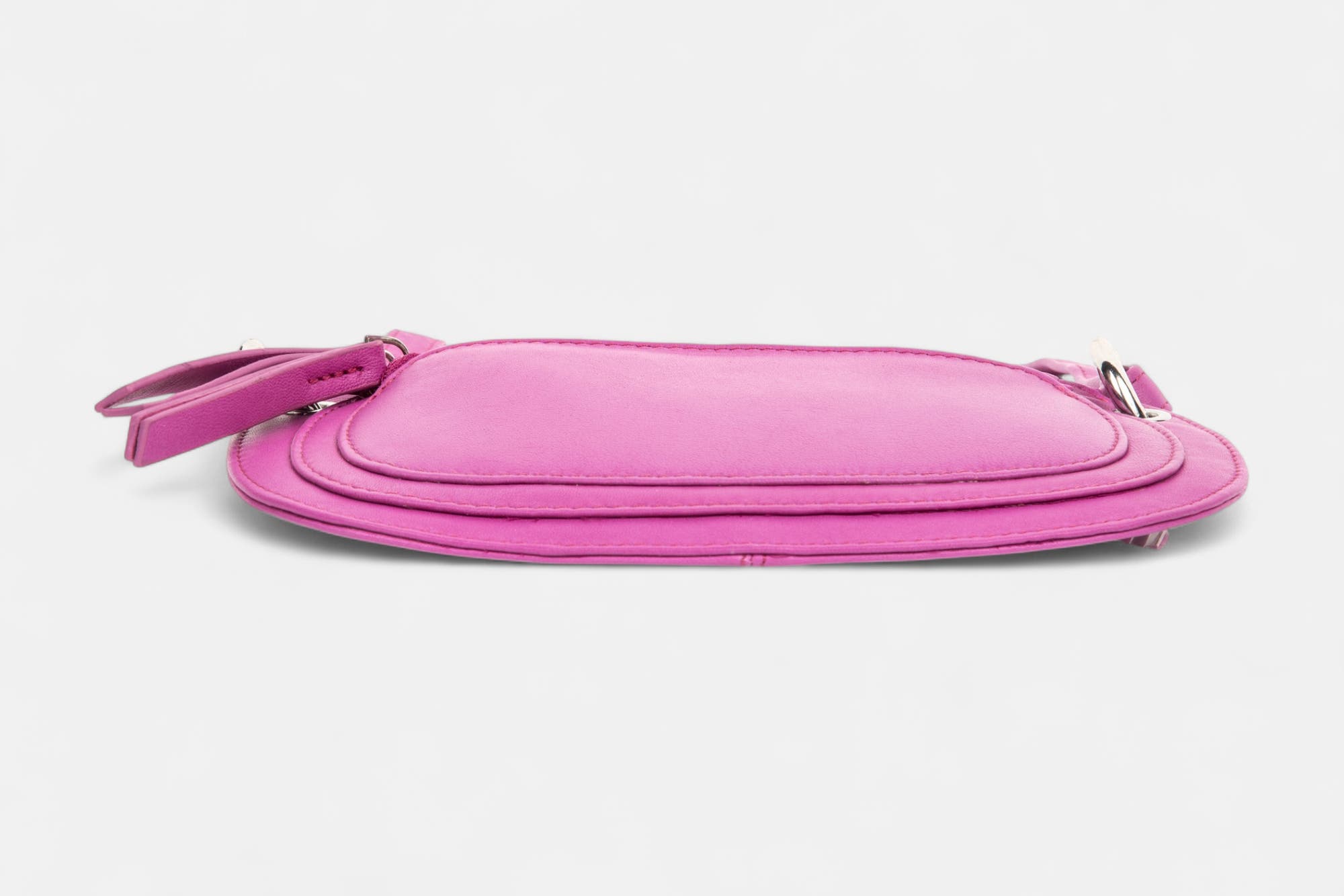 Sac bandoulière en cuir rose