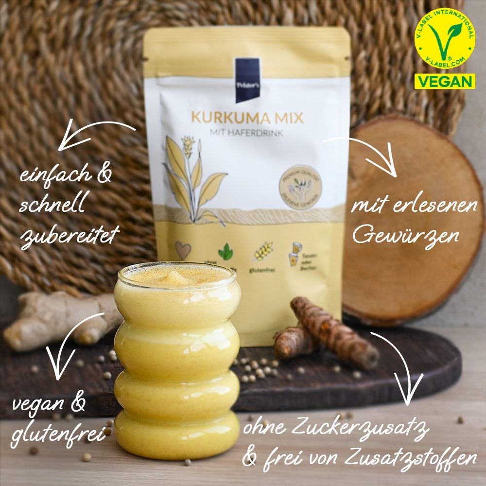 Pelster's Kurkuma Mix mit Haferdrink