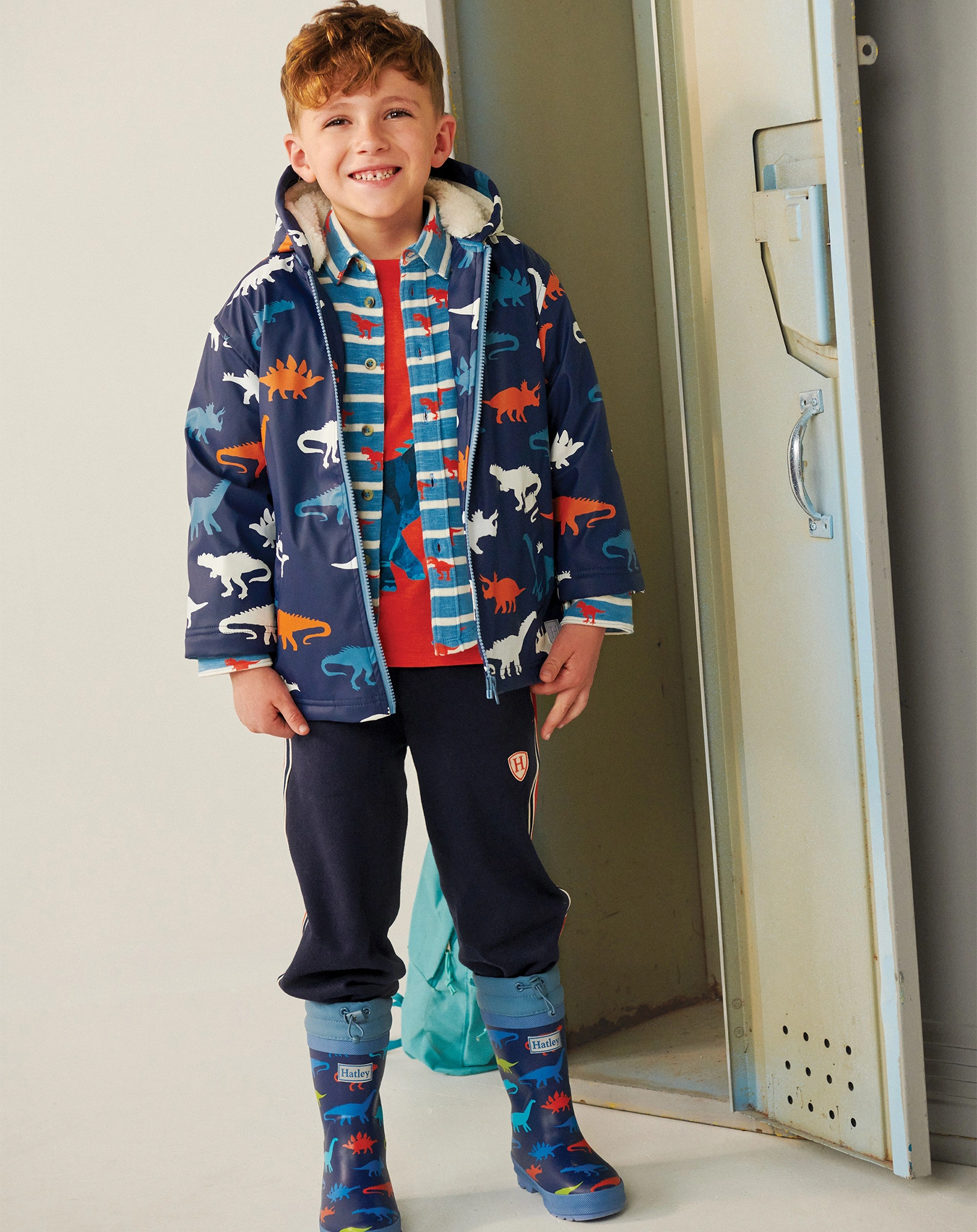 Regenjacke DINO SILHOUETTES in blue