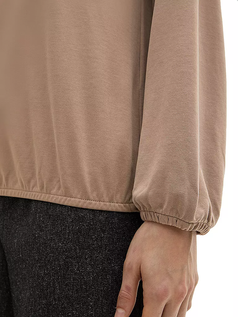 TOM TAILOR Langarmshirt beige