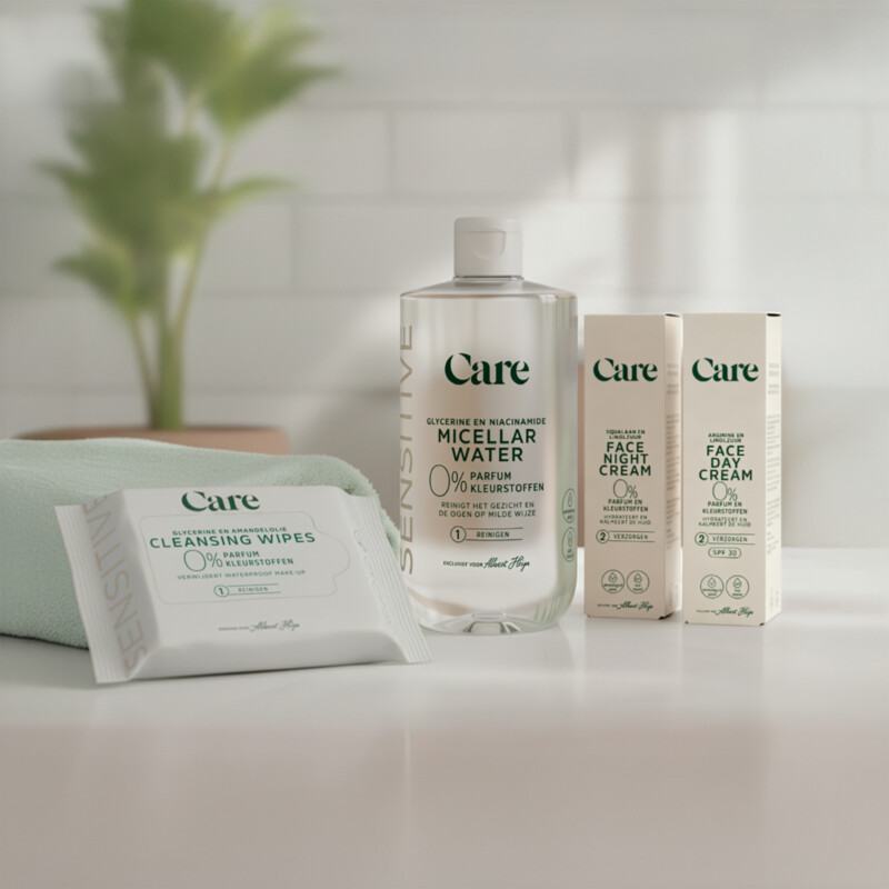 Care Sensitive cleansing wipes 0%