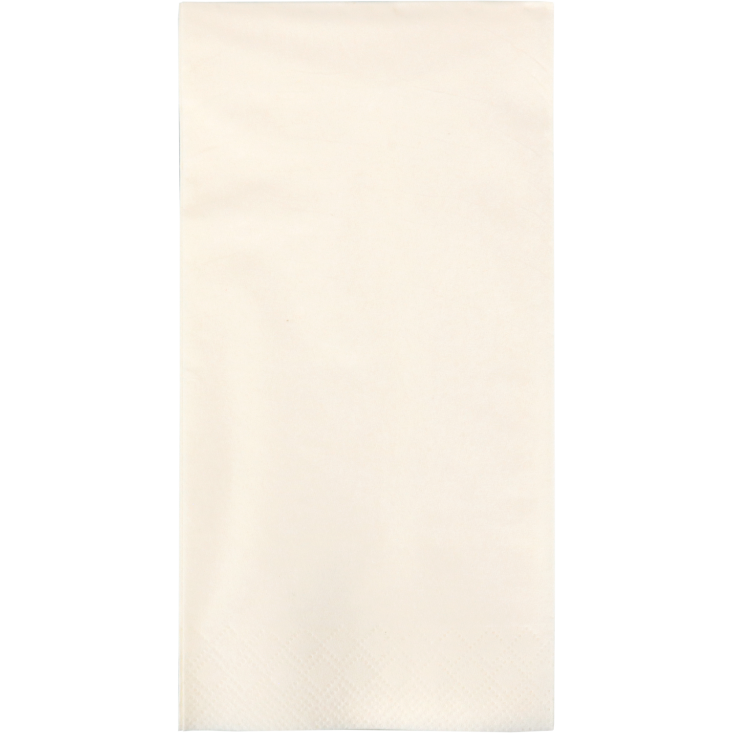 Servet, 1/8 kopvouw, 3-laags, 40x40cm, cellulose, crème