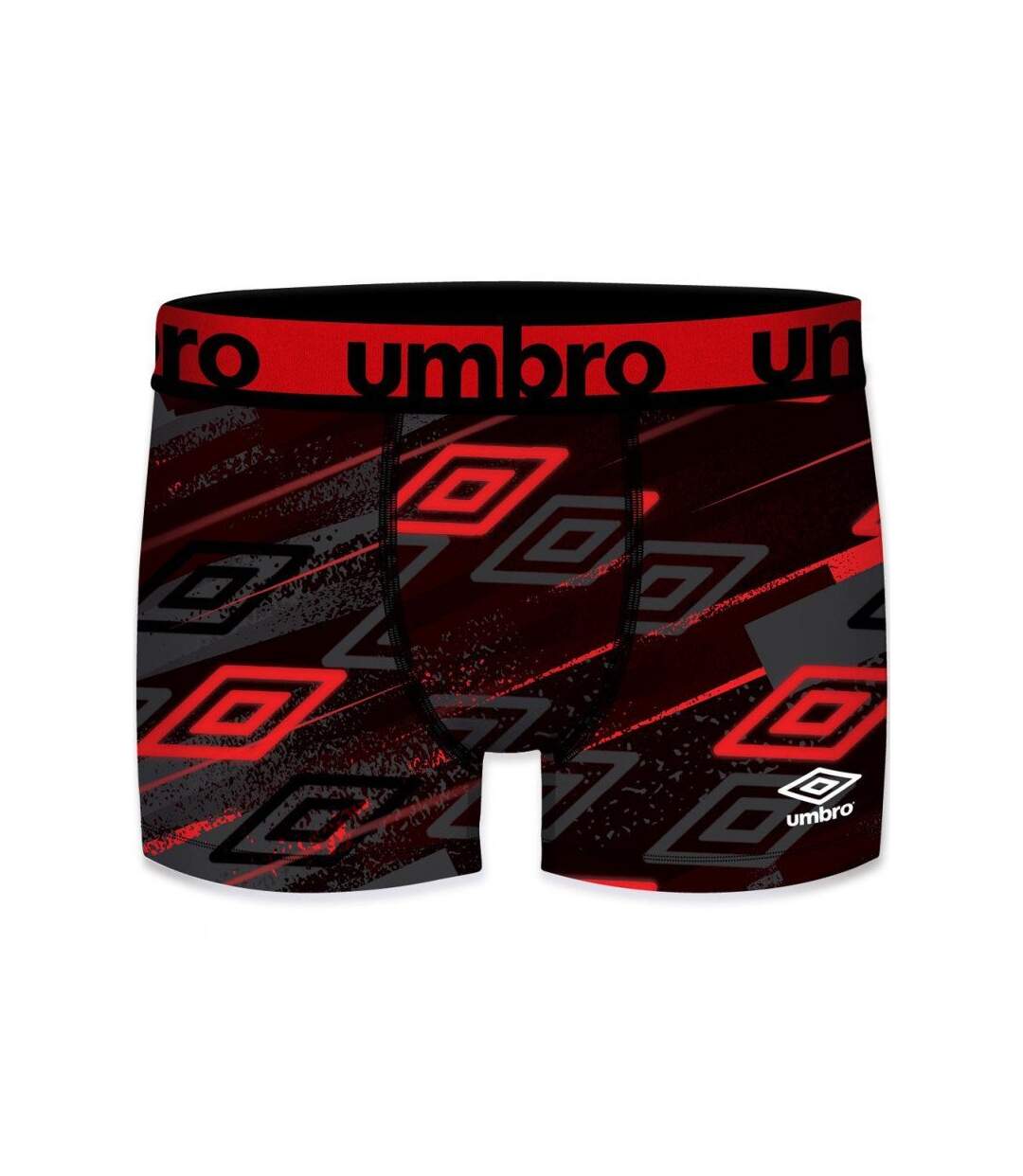 UMBRO Boxer Homme Microfibre SUBASS7 Gris Rouge