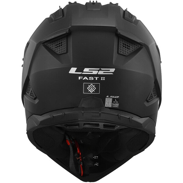LS2 - Casque MX708 Fast II Solid Noir Mat