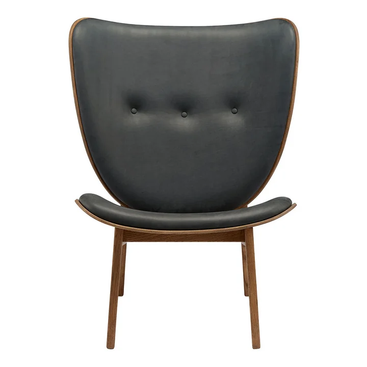 Norr11 - Elephant Lounge Sessel, Eiche geräuchert / Schaffell off-white