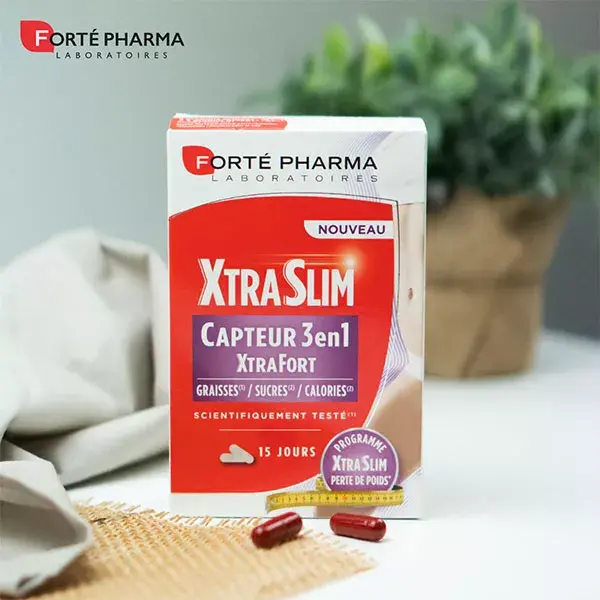Forté Pharma Xtraslim 3 em 1 Bloqueador de Gordura e Açúcar 60 cápsulas