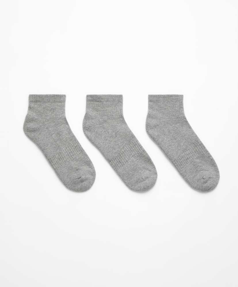 3 pares de meias de algodão de um quarto