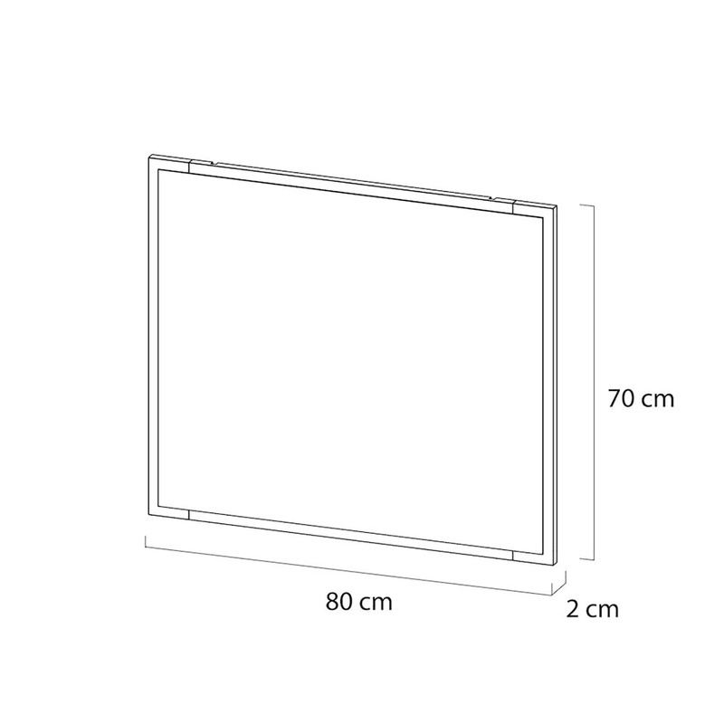 Tiger S-line Frame Spiegel 80x70 cm Mat zwart