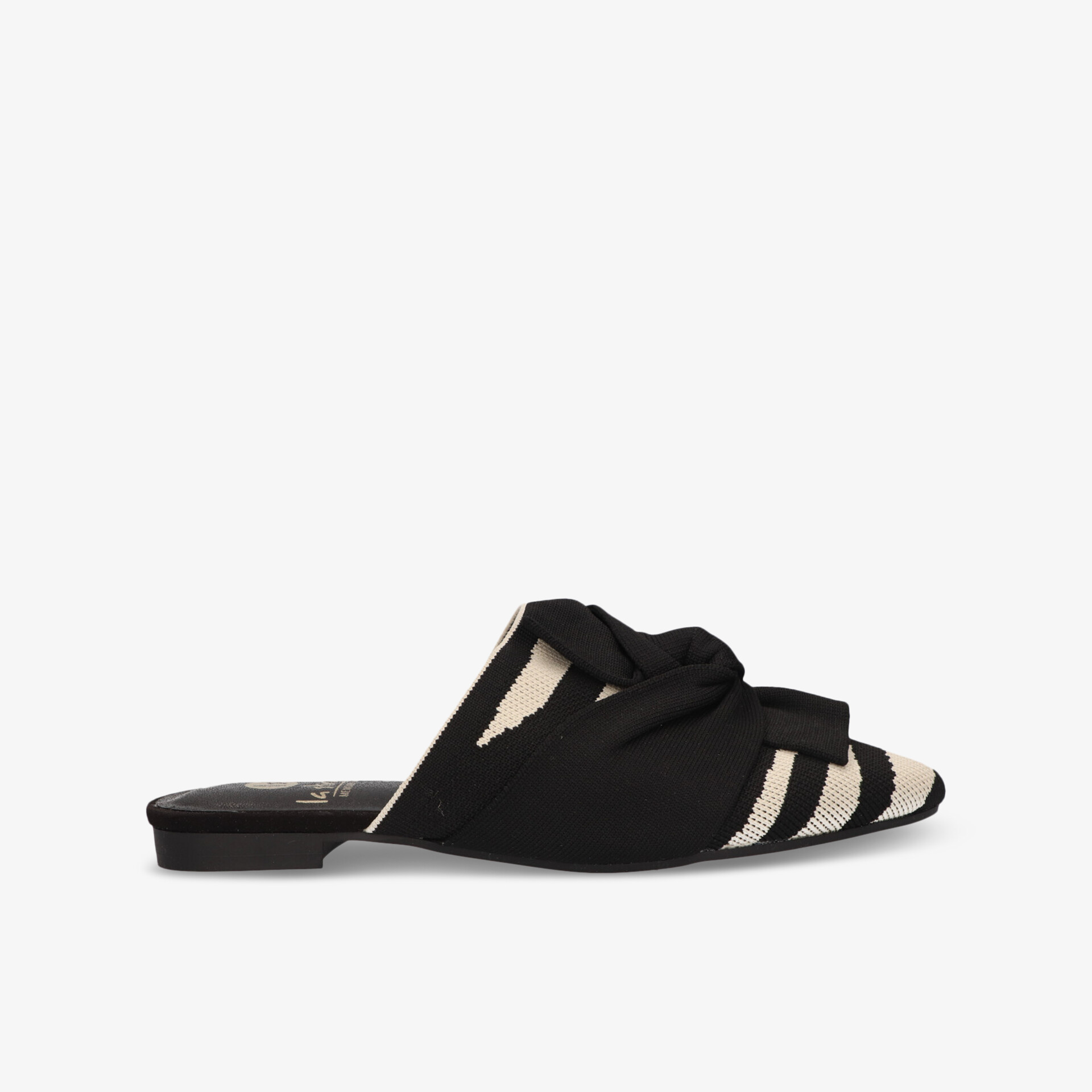 la strada Damen Slipper schwarz