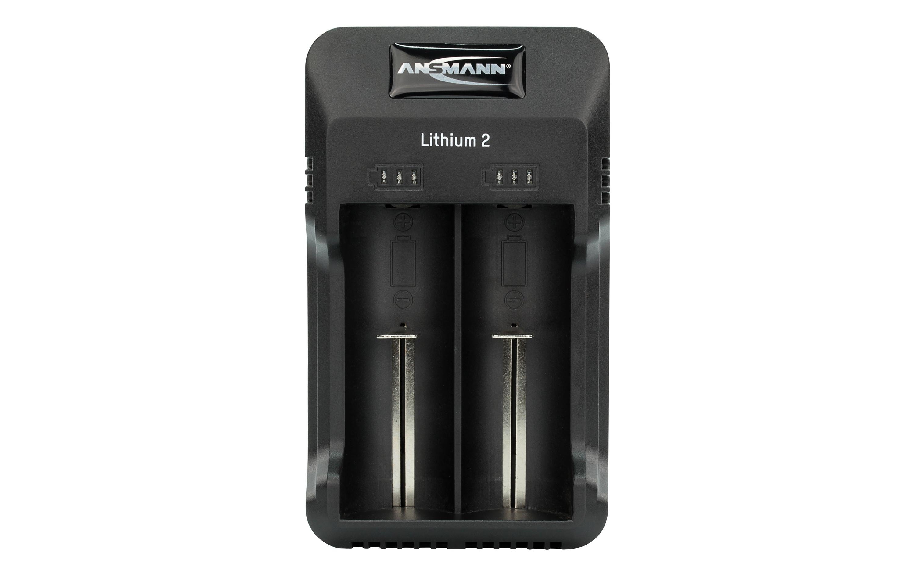Ladegerät Lithium 2 USB-CLadegerät für 1-2 Li-Ion Akkus oder 1-2 NiMH Akkus