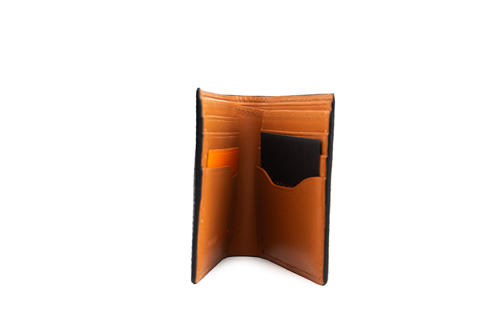 Magnanni Tall Fold Wallet Grab. Cott Black