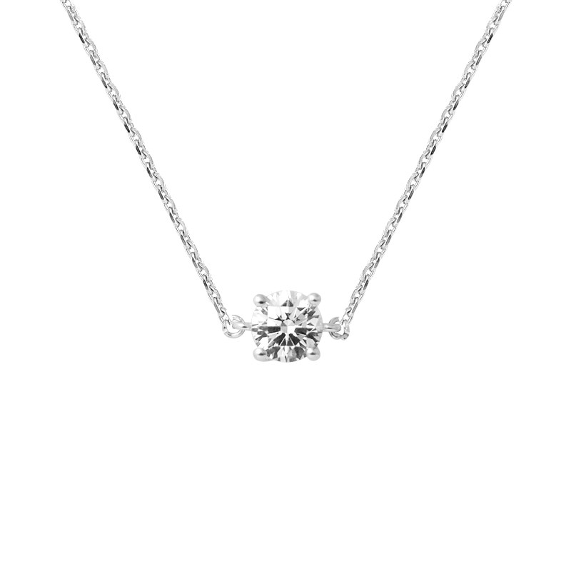 Collier SOLITAIRE - Argent 925