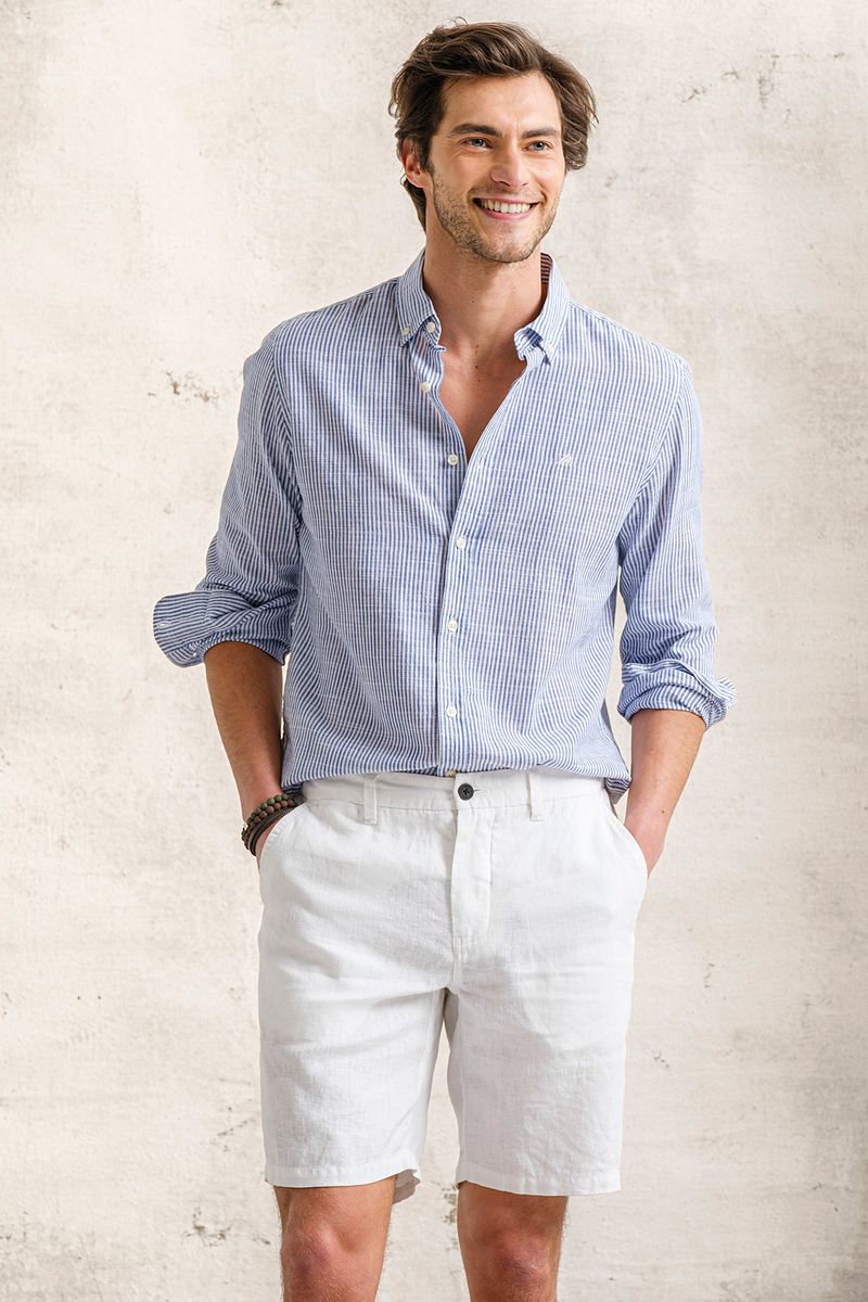 CAMISA COM EFEITO SLUB EM ALGODÃO