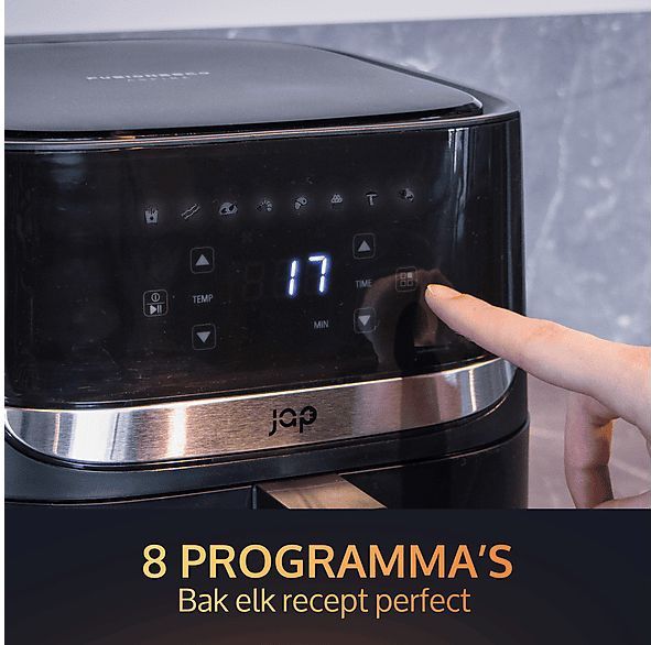 JAP Aspire Airfryer - Inclusief 20 Bakpapier - XXL - 1700W - Digitaal