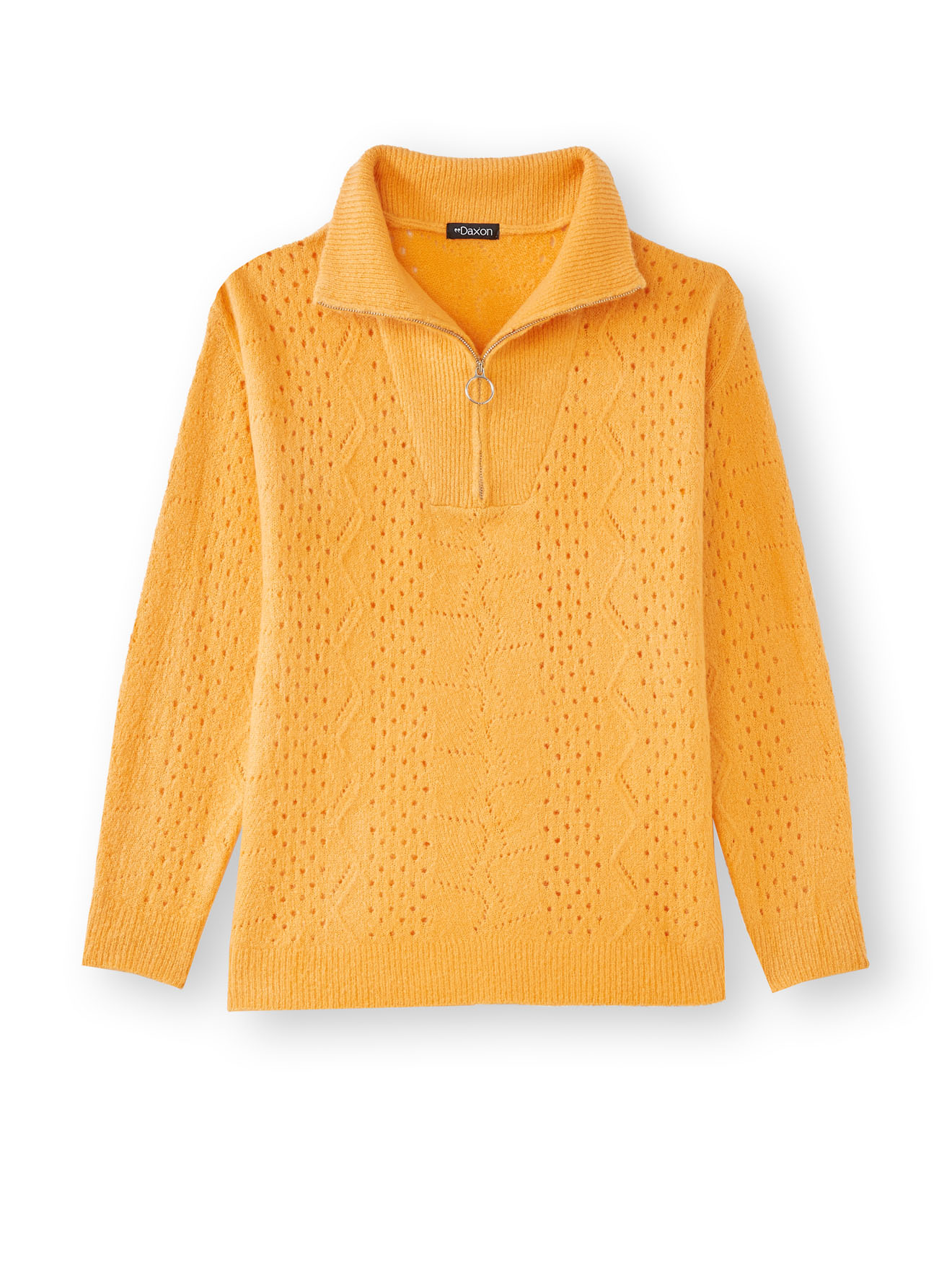 Pull col montant zippé