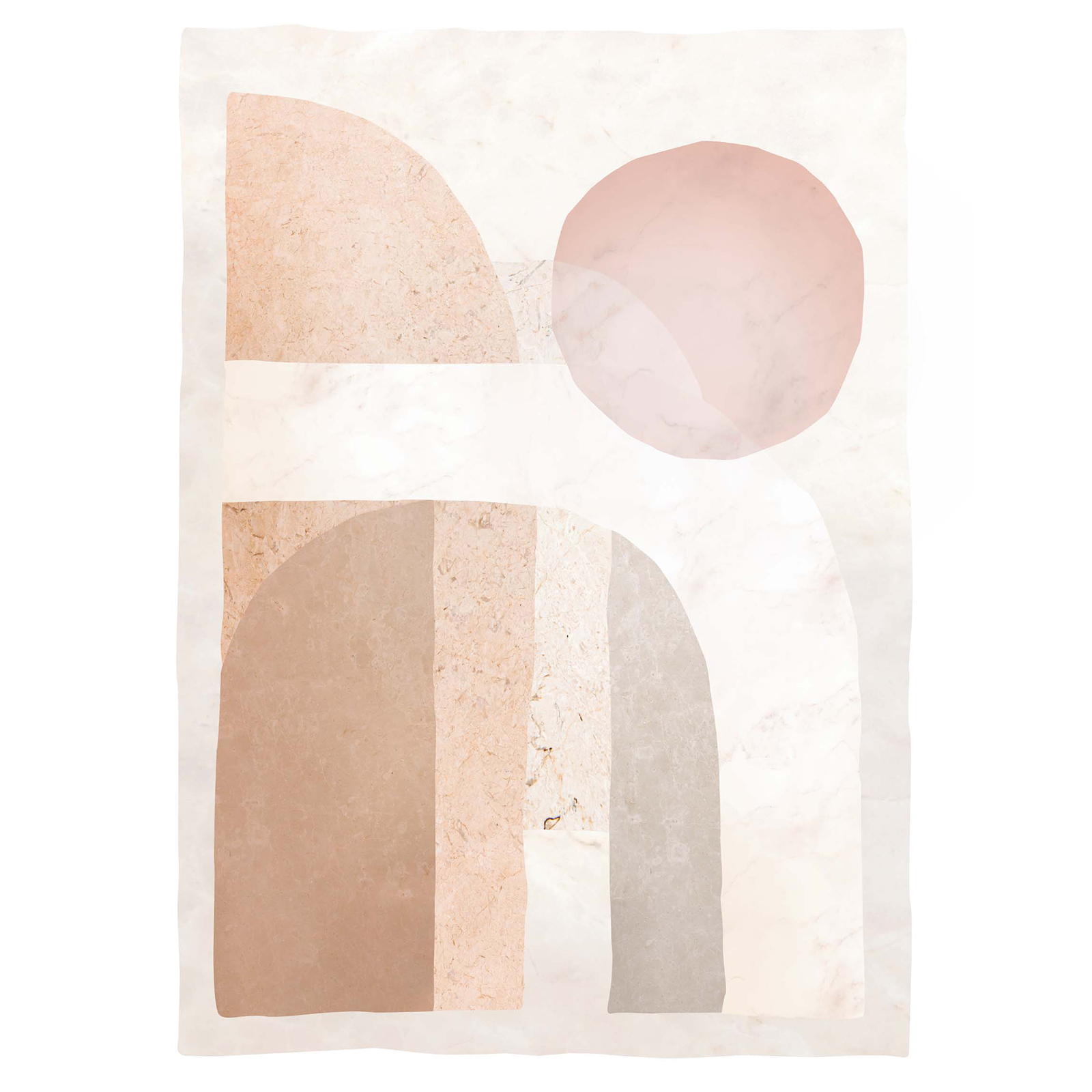 Gerahmtes Bild ABSTRACT LANDSCAPE - 50x70 cm