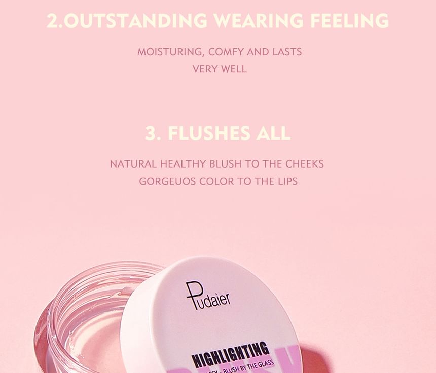 Pudaier - Temperatuurverandering Glazige Highlighting Blush