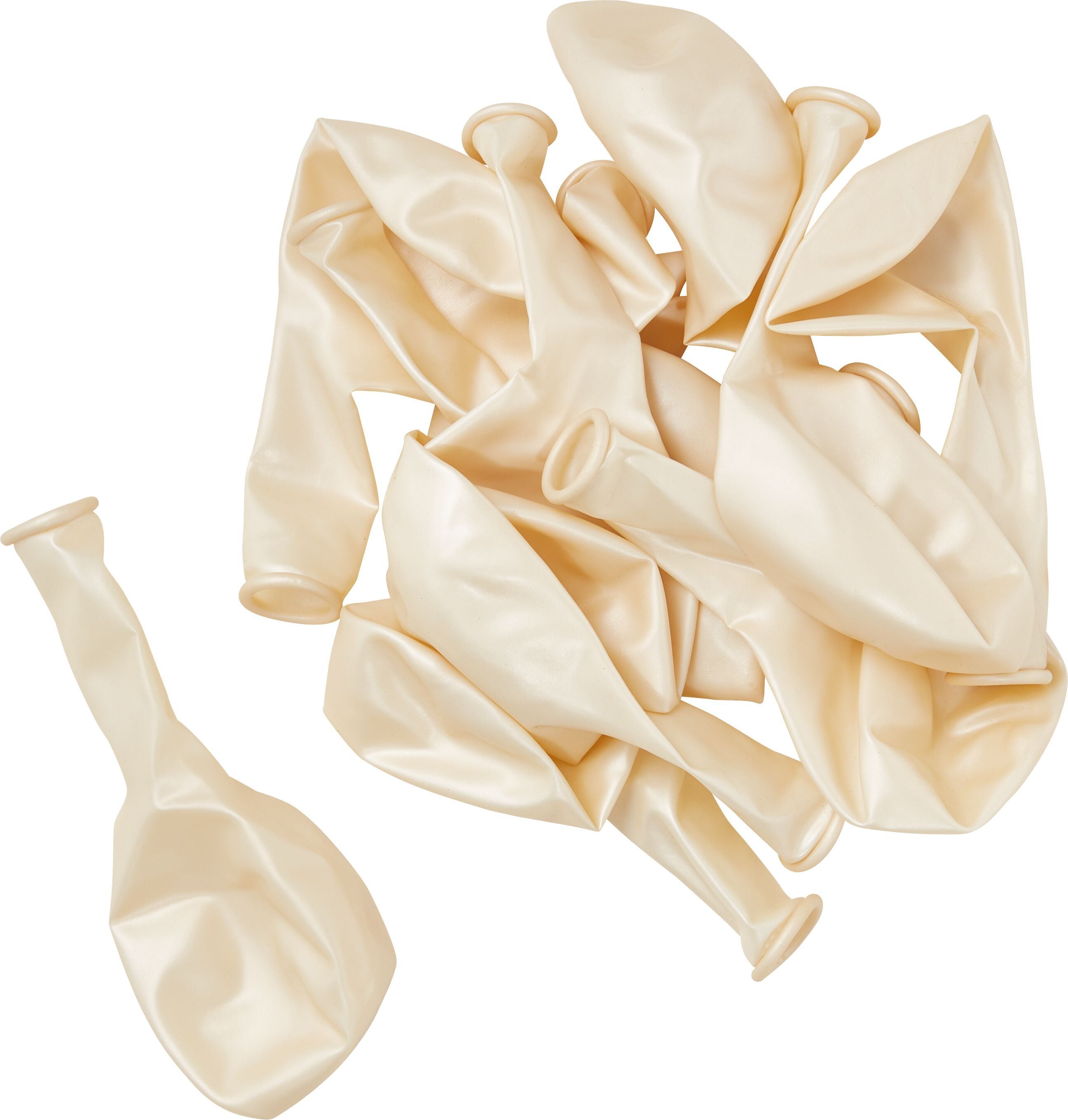BECKY Luftballons creme, metallic 20 Stk - Creme