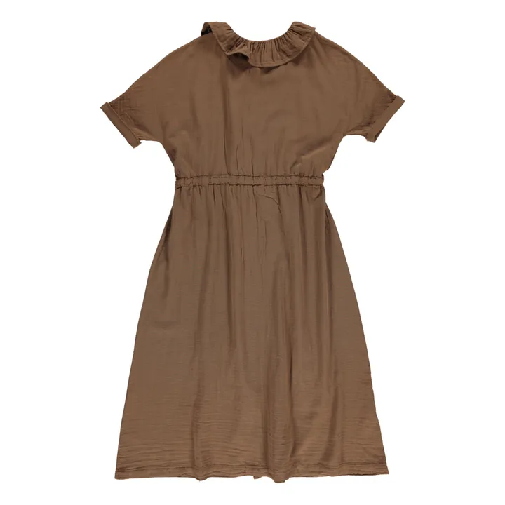 Poudre Organic Robe Camarine Double Gaze de Coton - Collection Femme | Chocolat