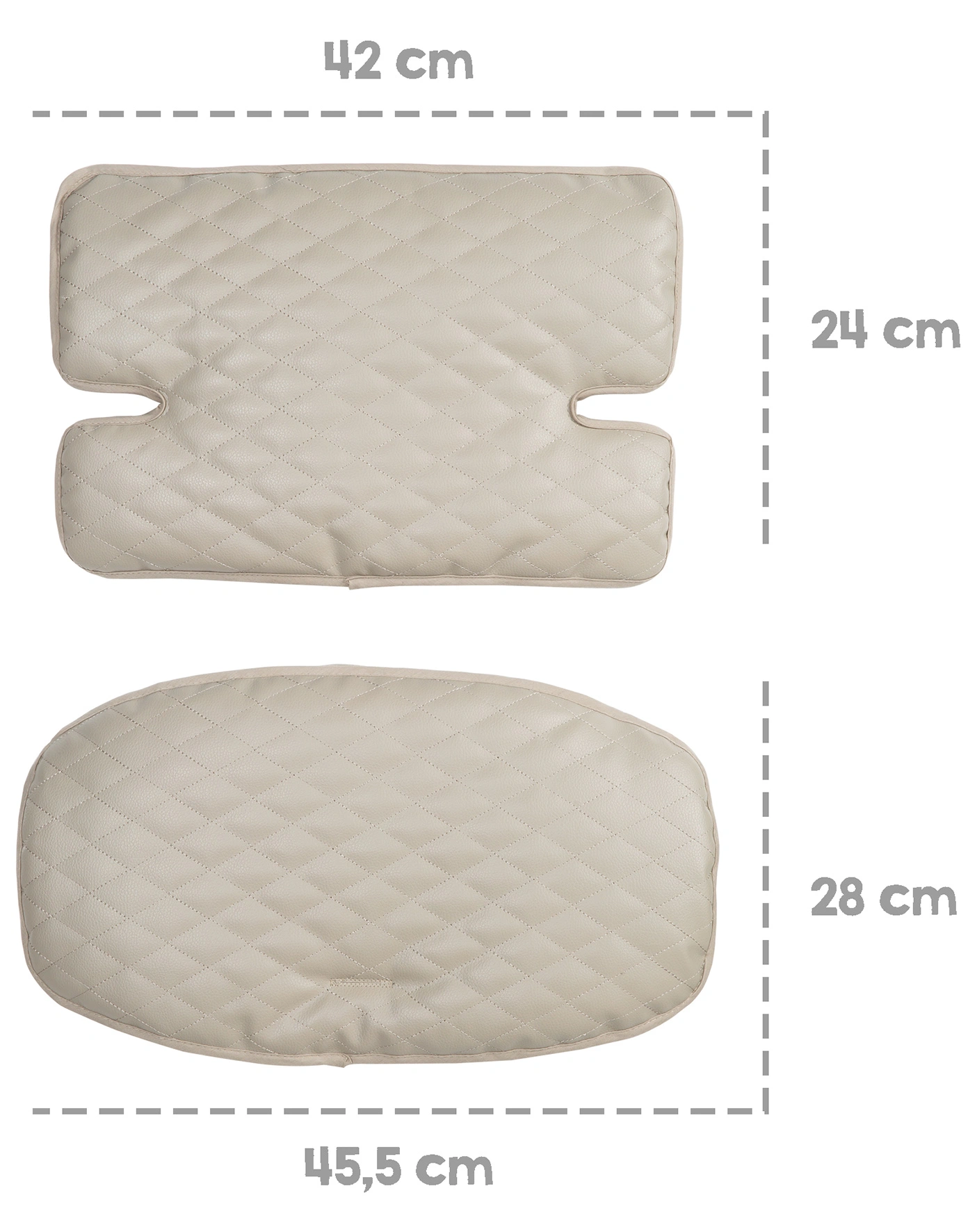Hochstuhl-Sitzverkleinerer LUXE 2-tlg. (Farbe: grey)