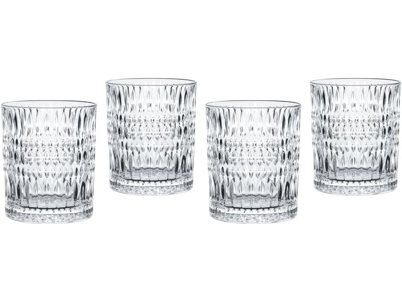Nachtmann Whiskybecher Ethno, 4 Stück Whiskybecher aus Kristallglas