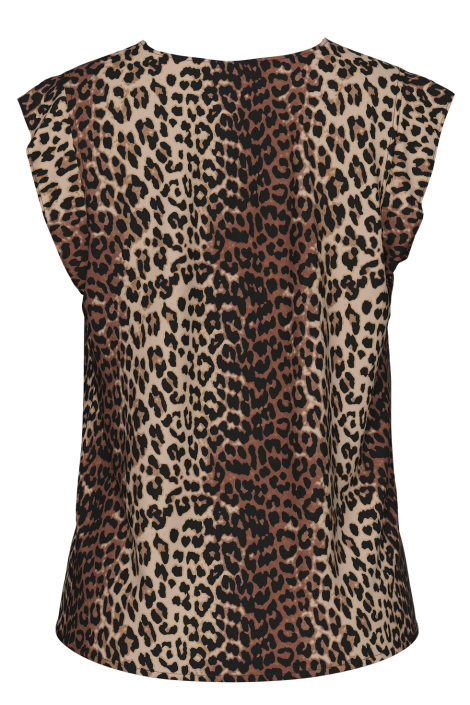 Pieces bruine dames t-shirt