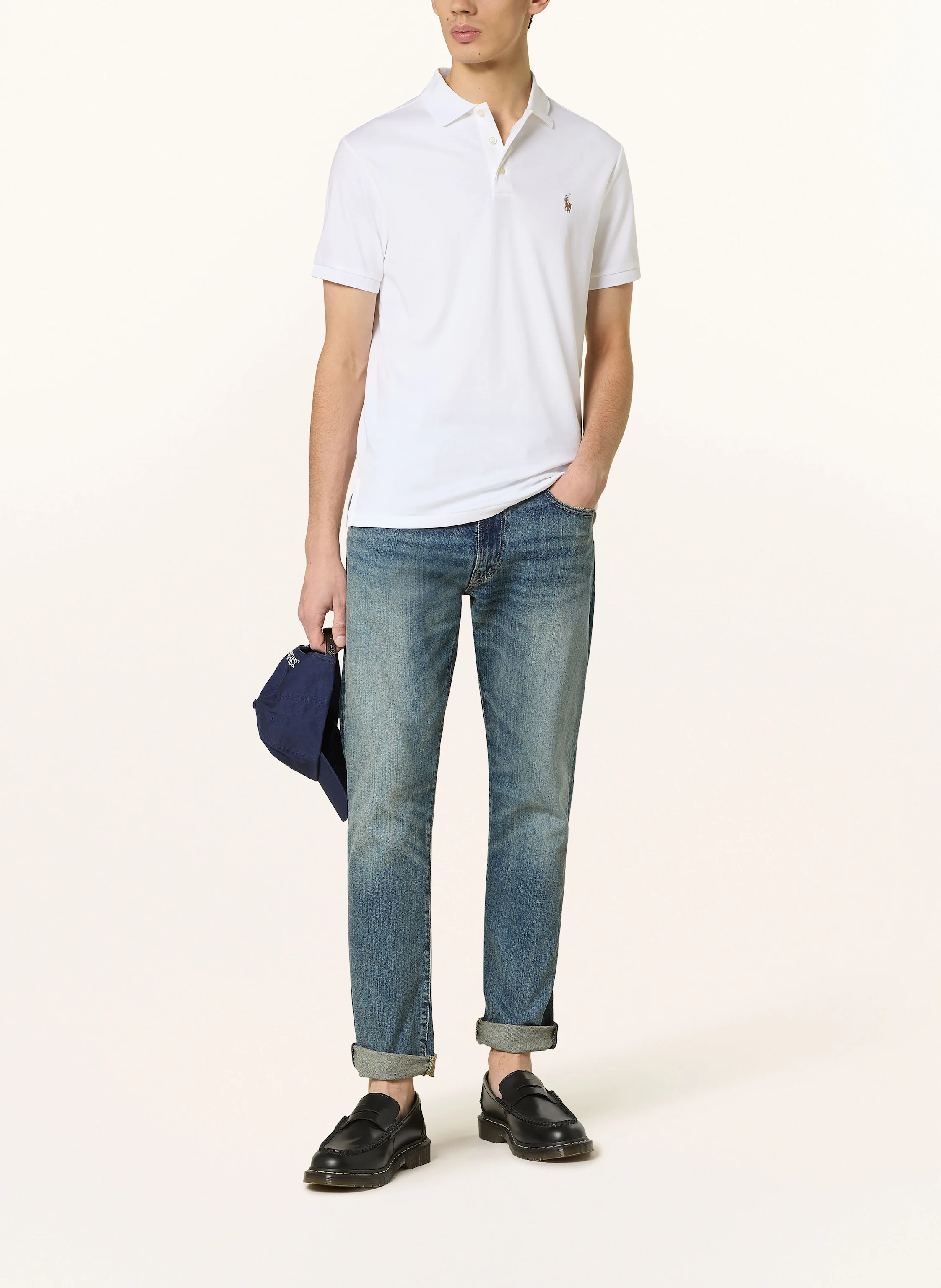 POLO RALPH LAUREN Jersey-Poloshirt Custom Slim Fit