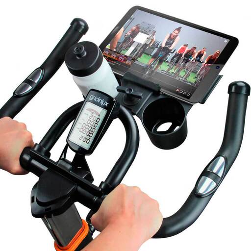 Bicicleta Spinning Alpine 8000. Inércia 25 Kg. Gridinlux.