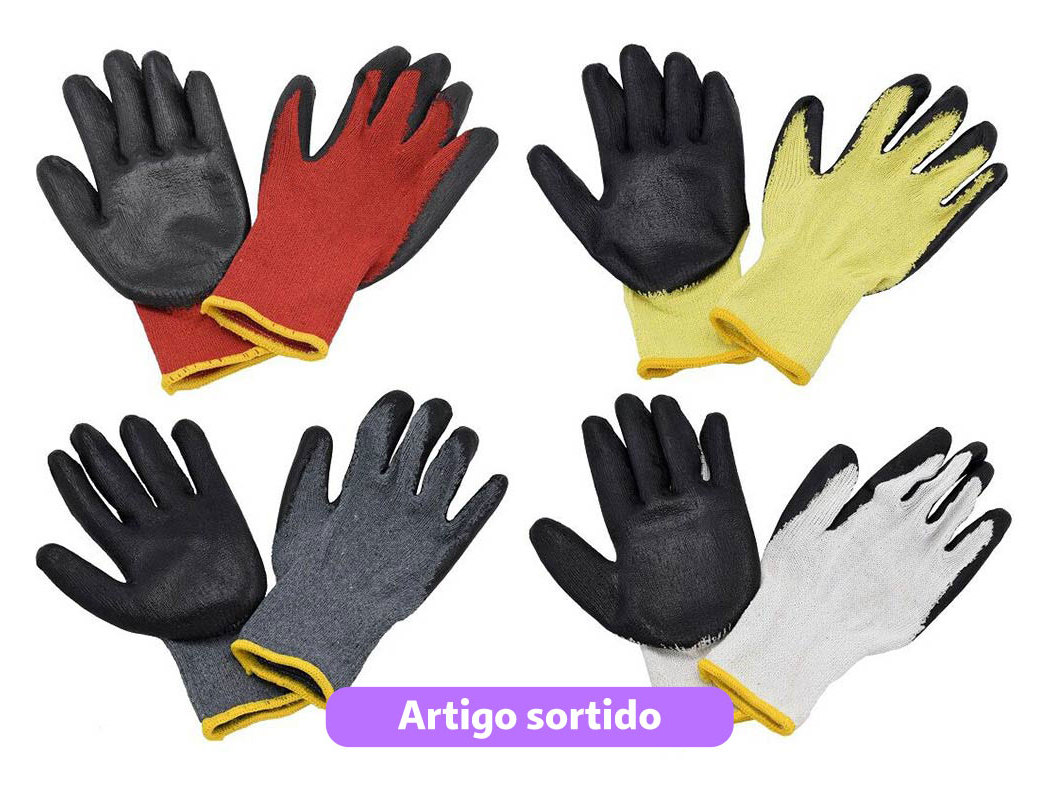 LUVAS DE JARDIM GARDENSTAR MULTIFUNÇÃO TAMANHO GRANDE CORES SORTIDAS