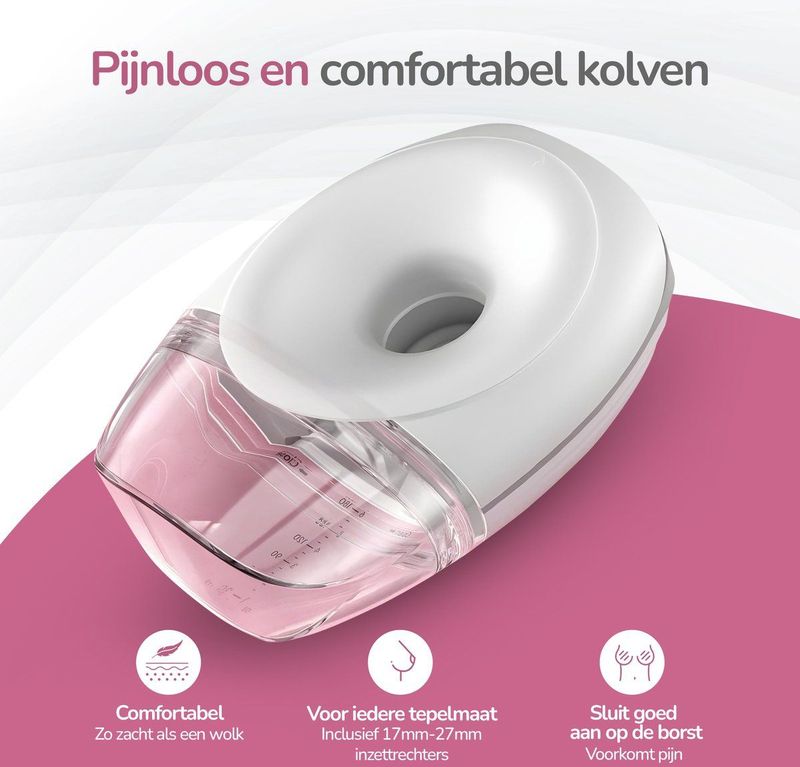 Snuggley - Elektrische Borstkolf - Dubbel - Draagbaar - Inclusief Borstkolf Spray