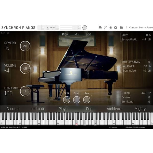 Vienna Symphonic Library Concert D-274 Standard Library