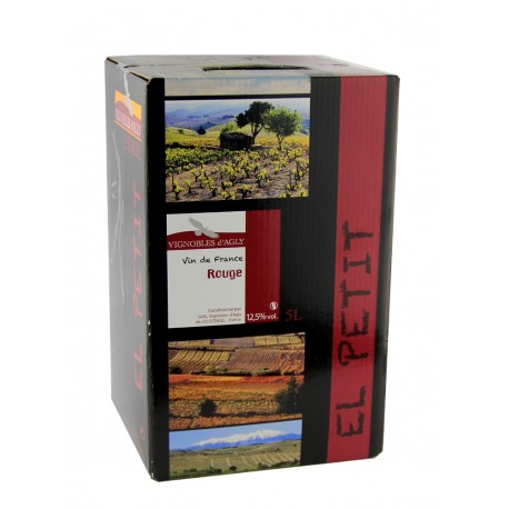 Vignoble d'Agly - El Petit - Fontaine à Vin Rouge - 5L
