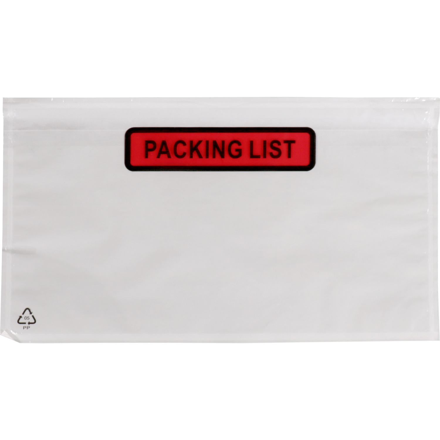 SendProof® Envelop, paklijstenvelop, packing list, 220x115mm, DL, zelfklevend, lDPE, transparant