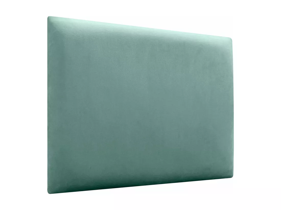 DHOME Tête de lit tapissée en velours de qualité supérieure composée de panneaux autocollants interchangeables pour chambre (turquoise, 160 cm)