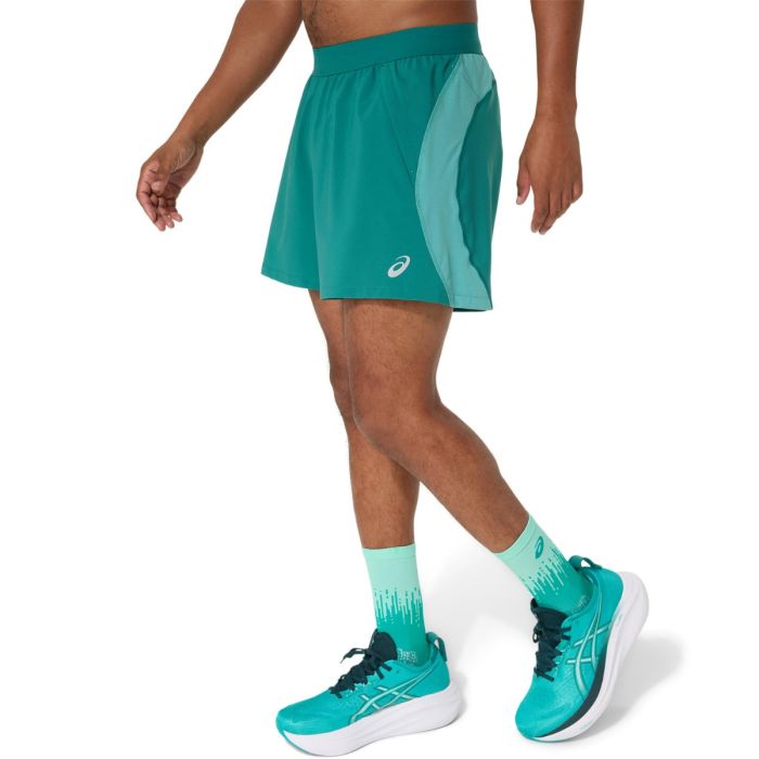 Asics Herre Shorts Road 5 Inch Shorts Grøn