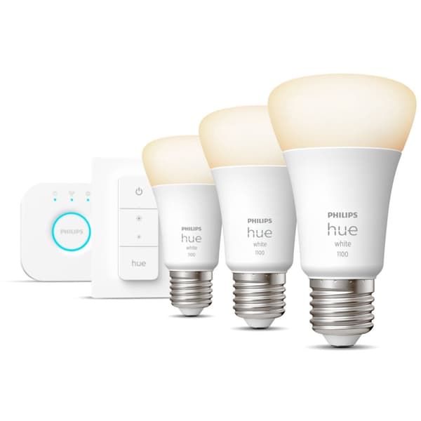 Philips Hue Startkit White 3 x E27 med fjernkontroll