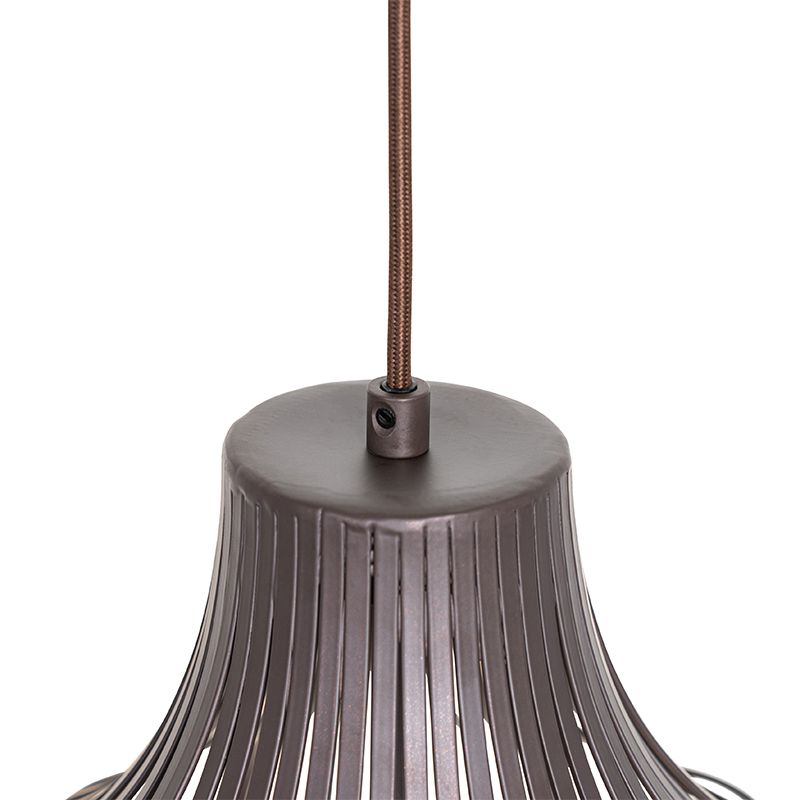 Moderne hanglamp bruin 38 cm - Saffira