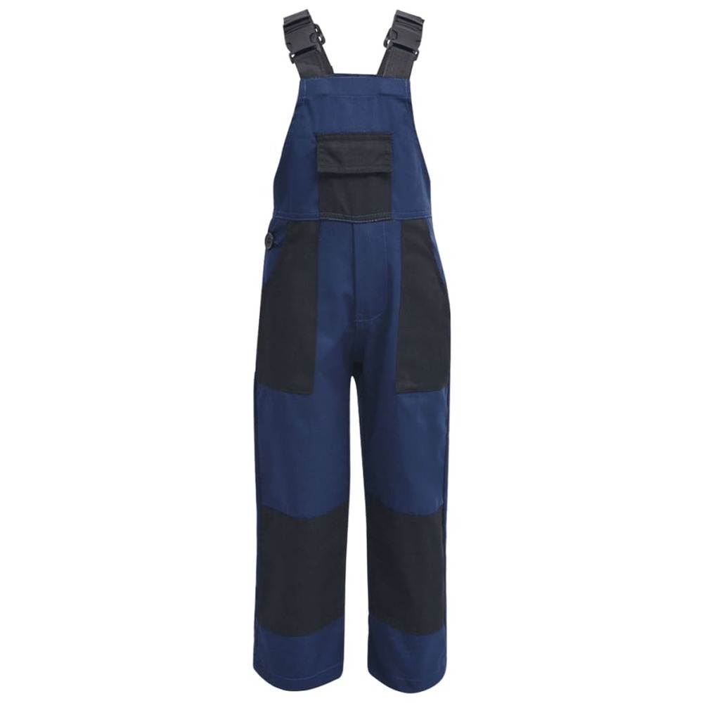 Salopette à bavette pour enfants taille 110 / 116 bleu