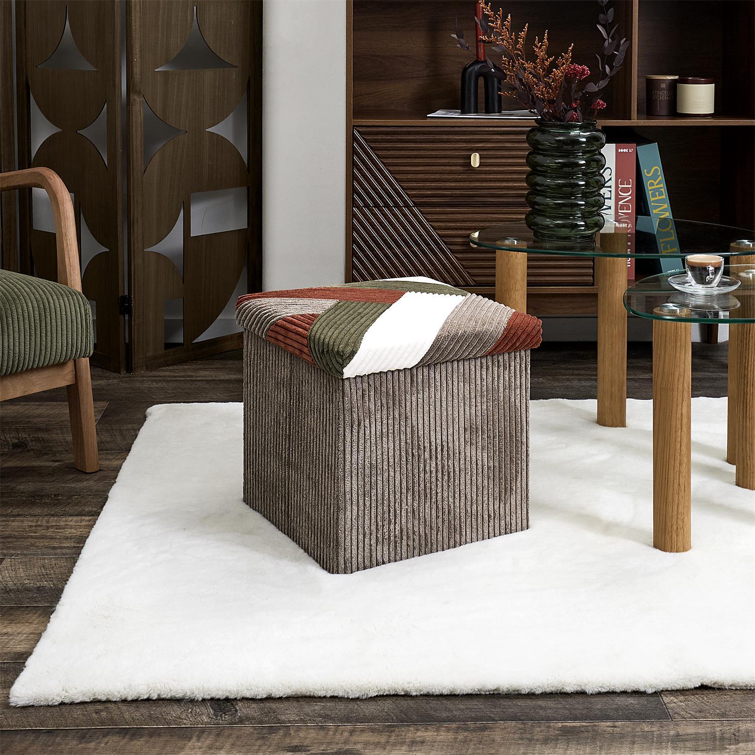 COFFRE POUF PLIABLE PATCHWORK COTELE SCOTT