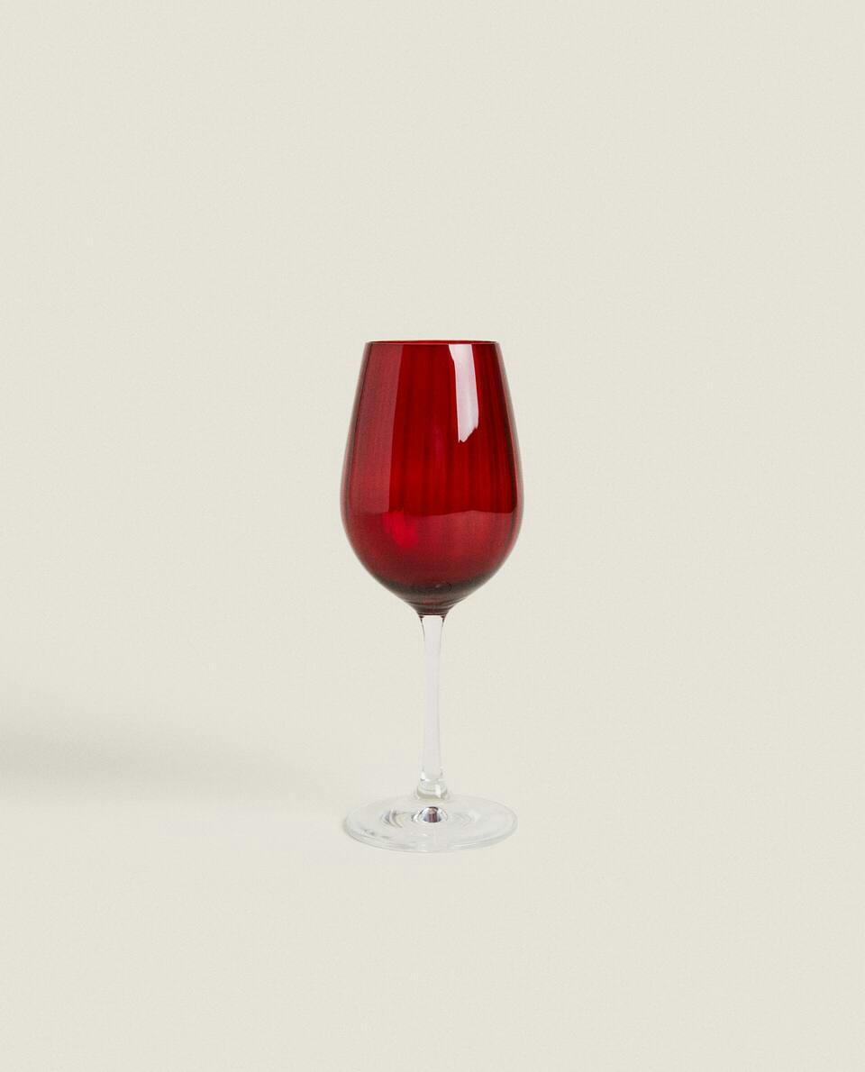 Taça de flauta de cristal colorida de Natal