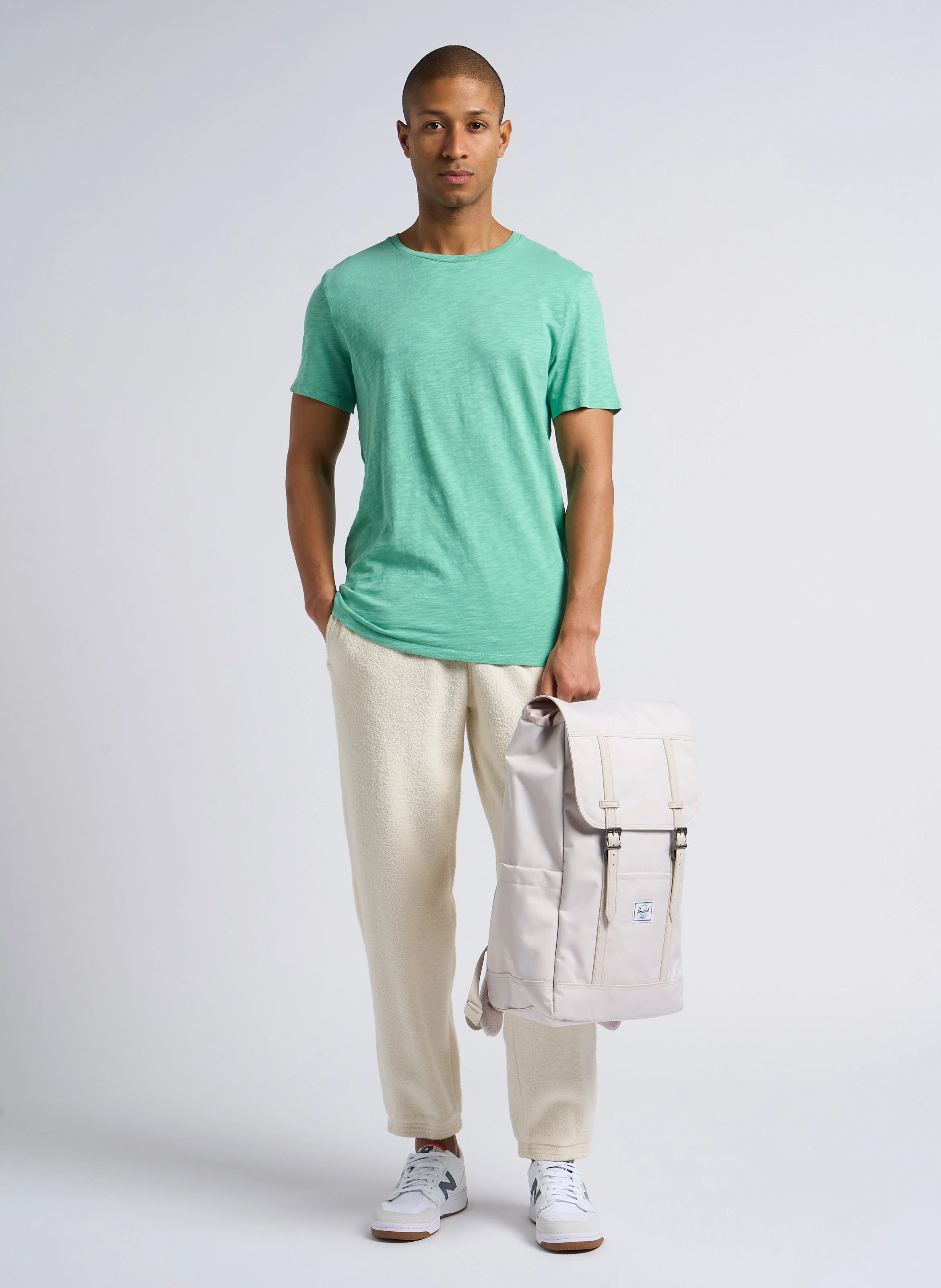 BOBYPARK - Jogging tissu éponge en coton bio | Beige