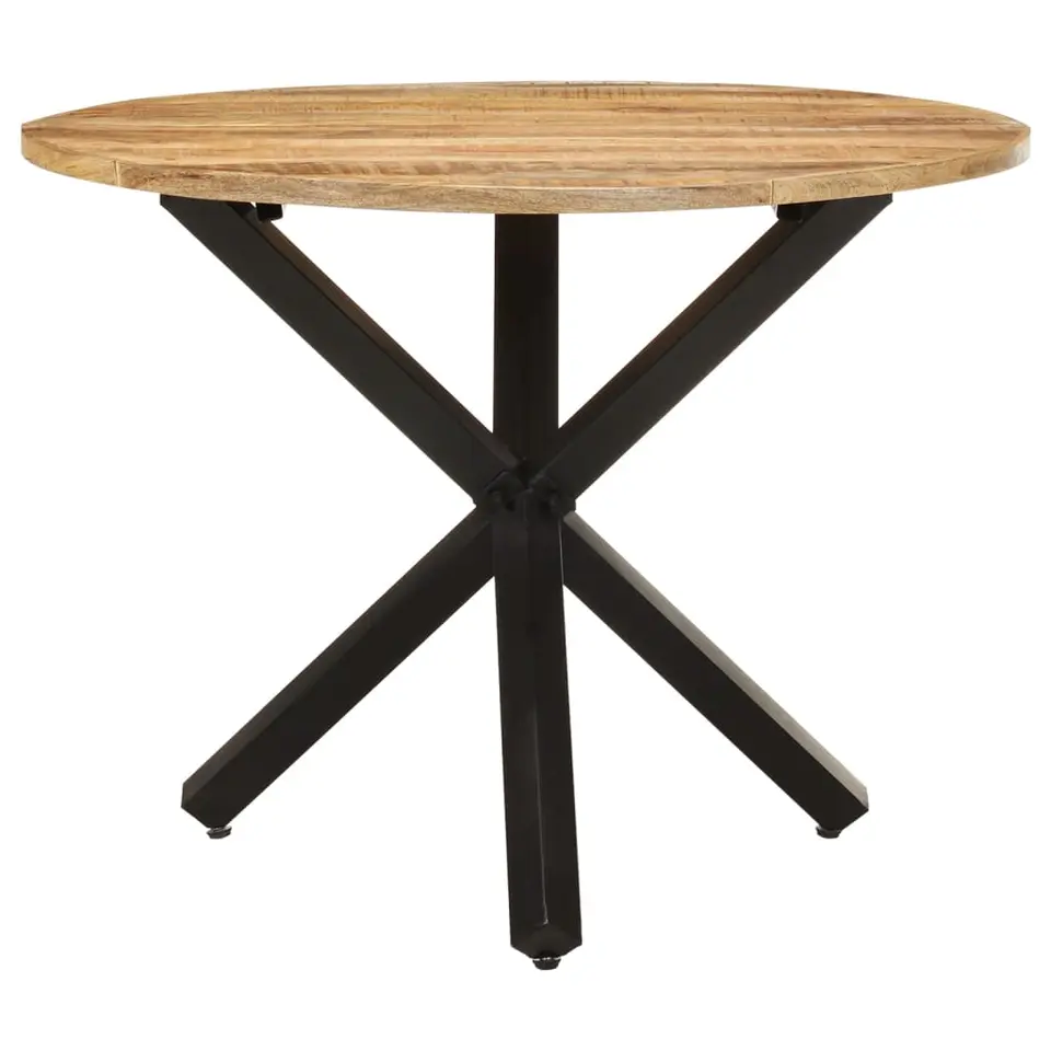 vidaXL - Eettafel - Bruin - Hout - Ø 100 x 75 cm