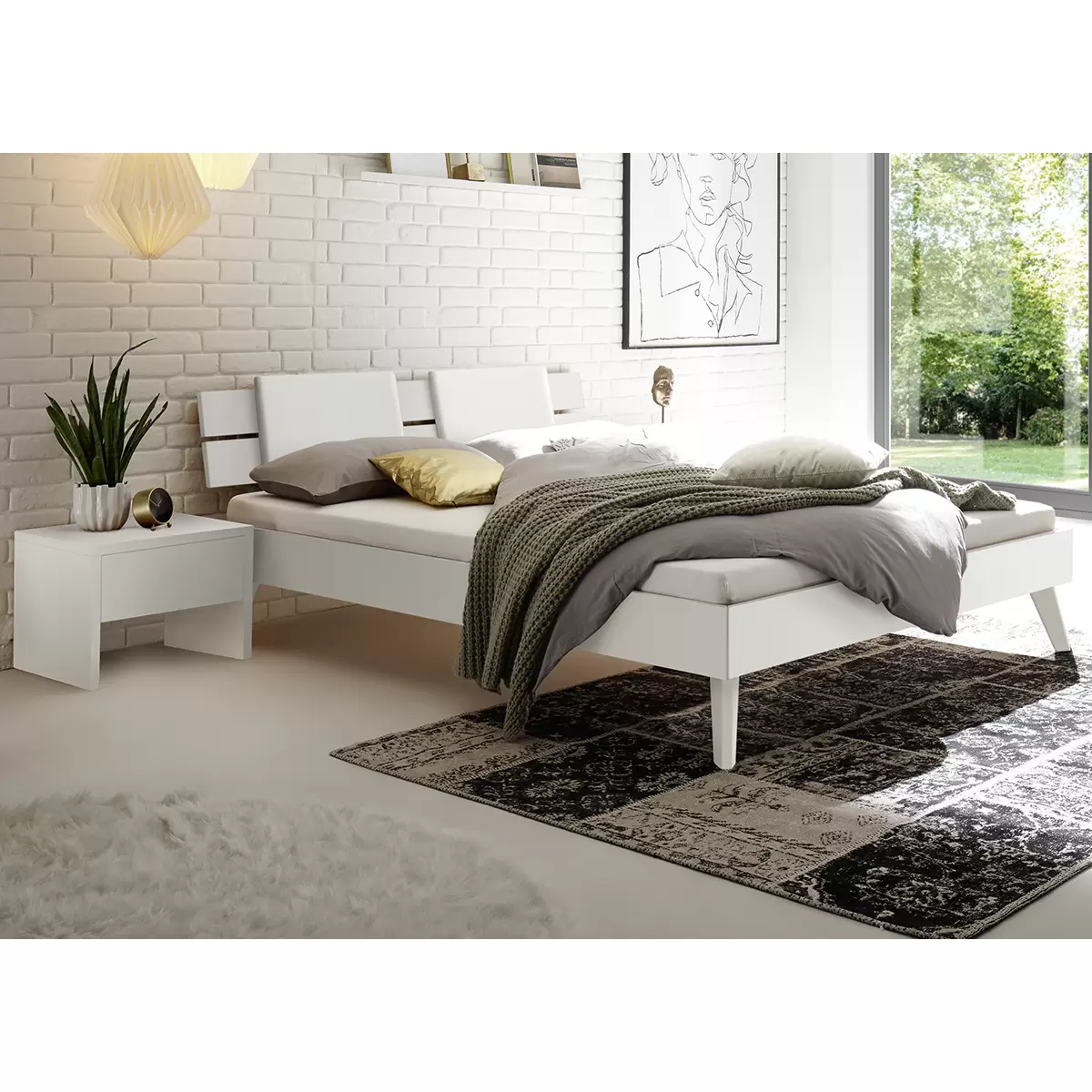 Hasena Bett 160x200 Ortona 160 x 200 weiss