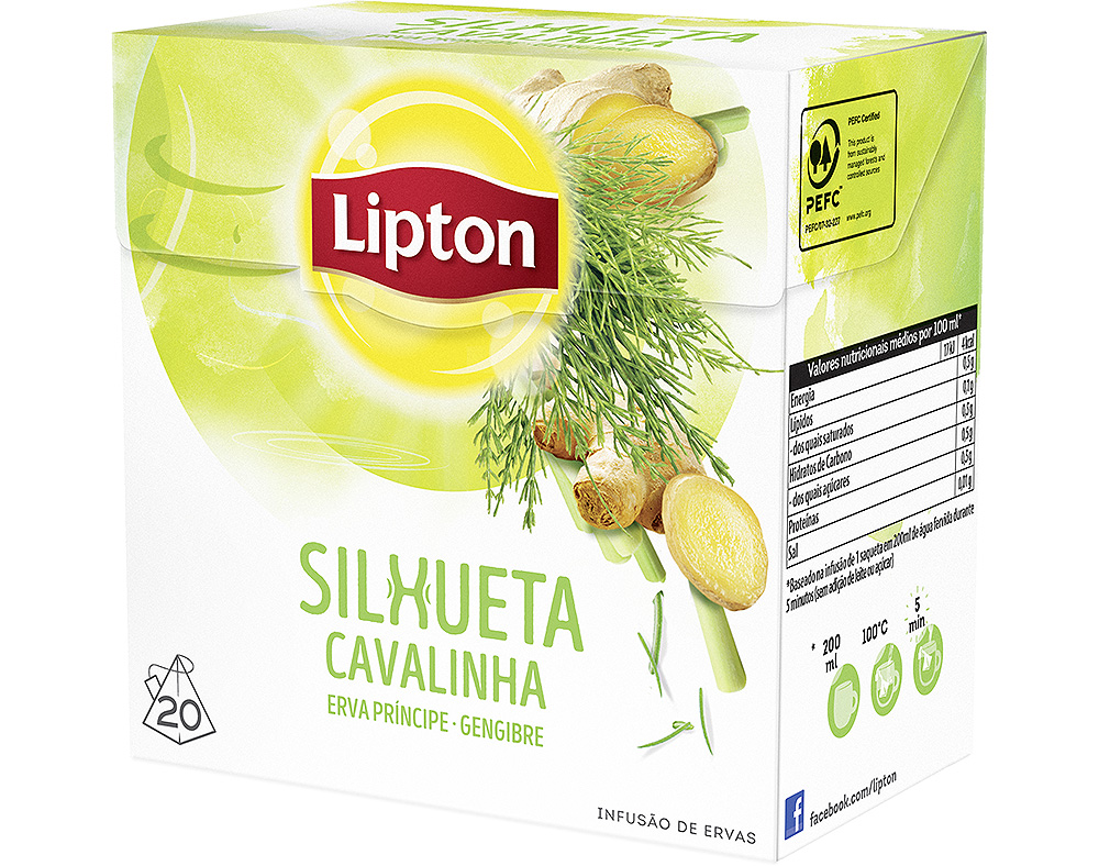 INFUSÃO LIPTON SILHUETA CAVALINHA 20 SAQUETAS