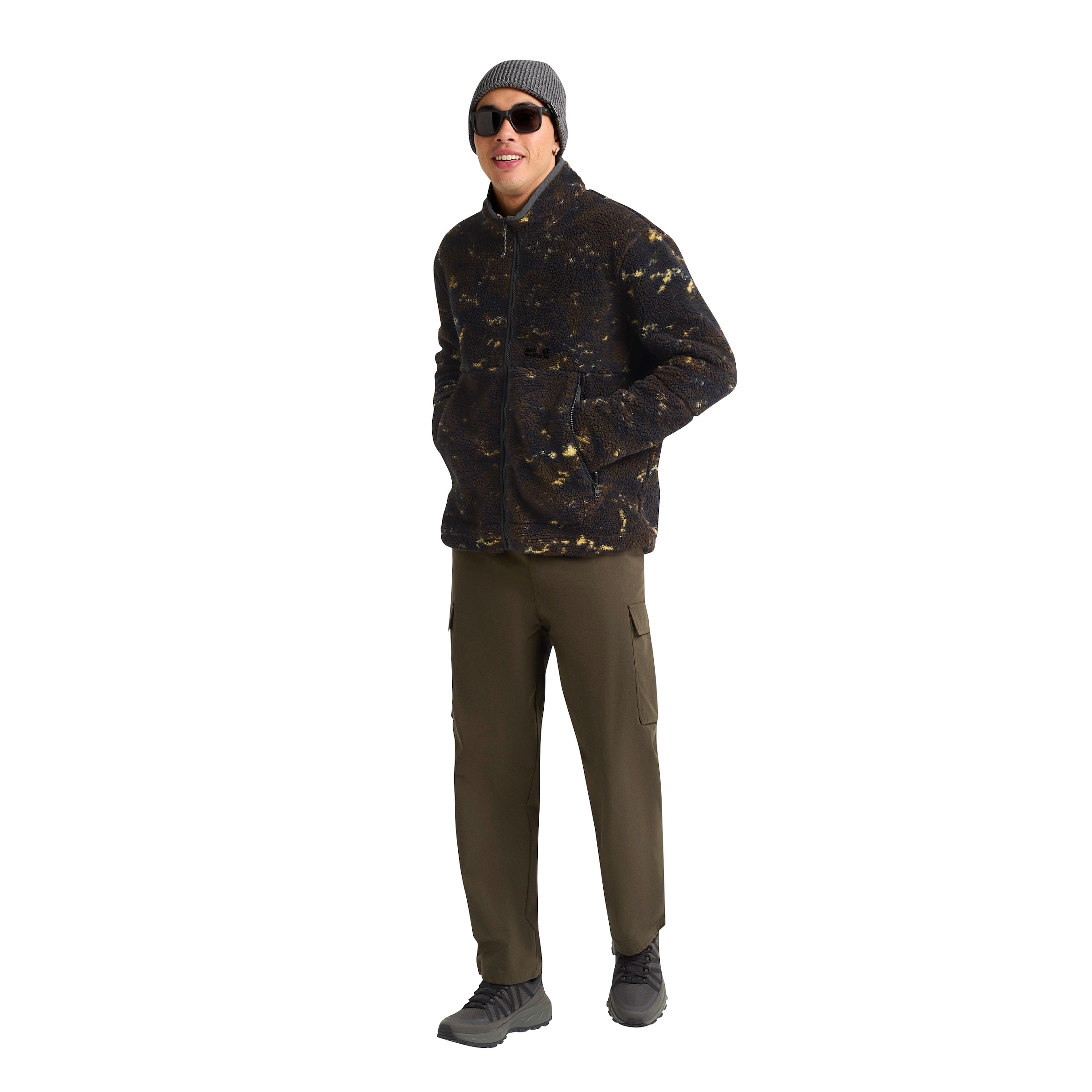 Jack Wolfskin Fleecejacke Winddicht, atmungsaktiv, Übergangsjacke