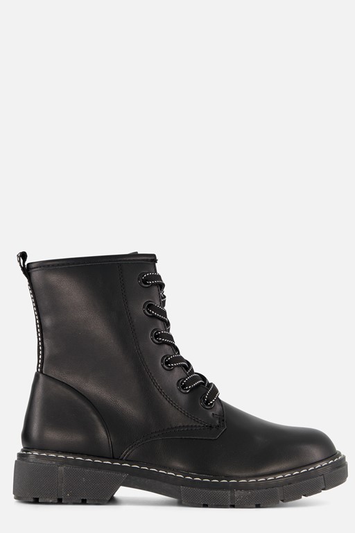 Marco Tozzi Veterboots zwart Synthetisch