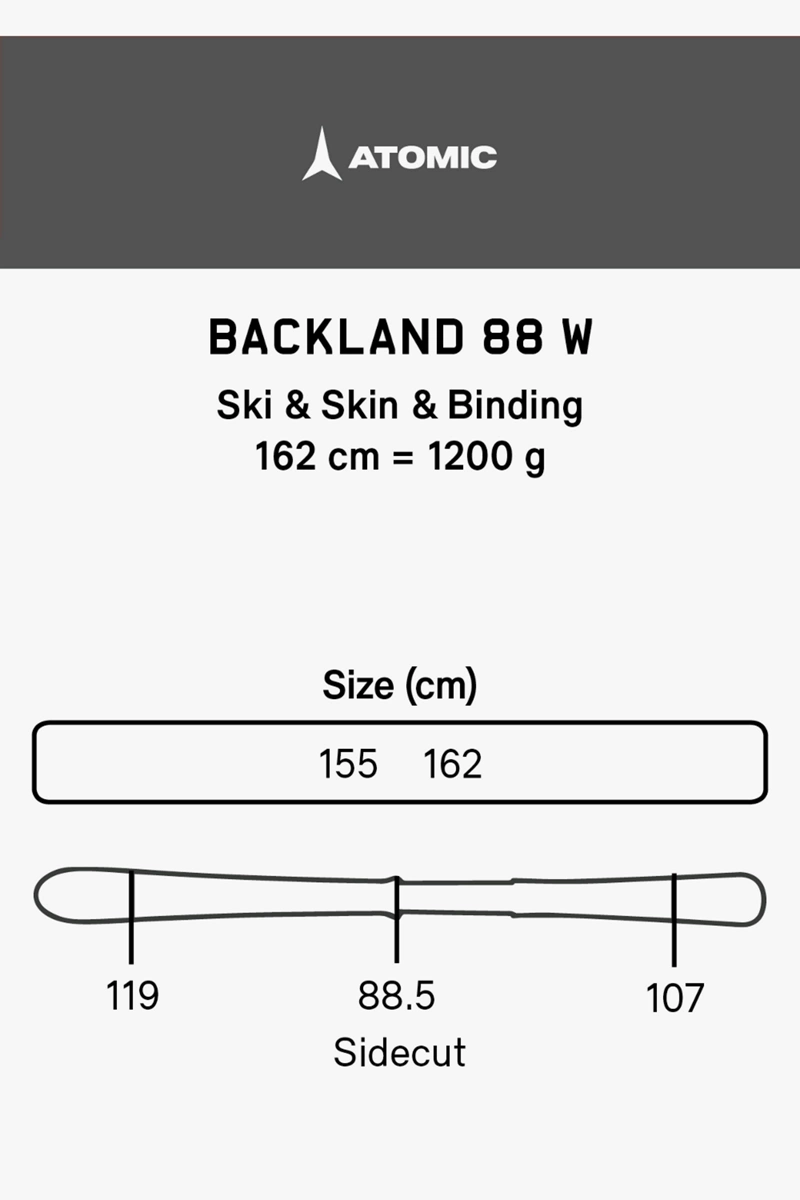 ATOMIC Backland 88 Damen Tourenski Set + Fell 2324