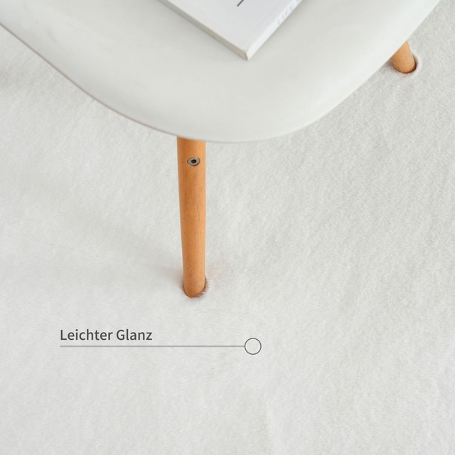 Bruno Banani Fellteppich »Rabbit 2, Kunstfell Teppich, Modern« rechteckig 25 mm Höhe Kaninchenfell-Haptik, sehr weich, Wohnzimmer, Schlafzimmer, Esszimmer