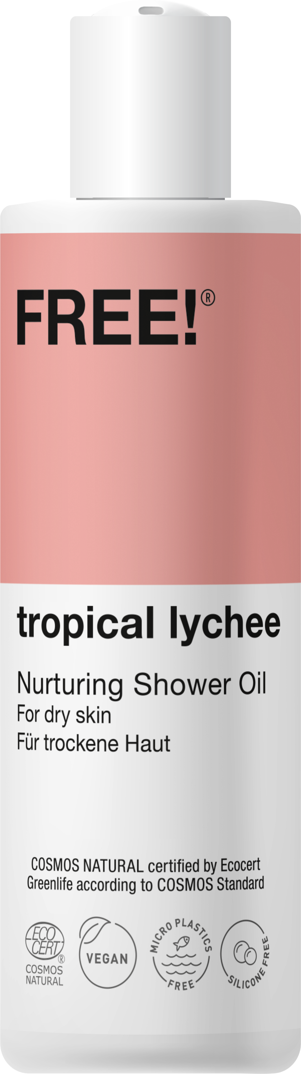 FREE! Organics  Nurturing Shower Oil Tropical Lychee, 150 ml